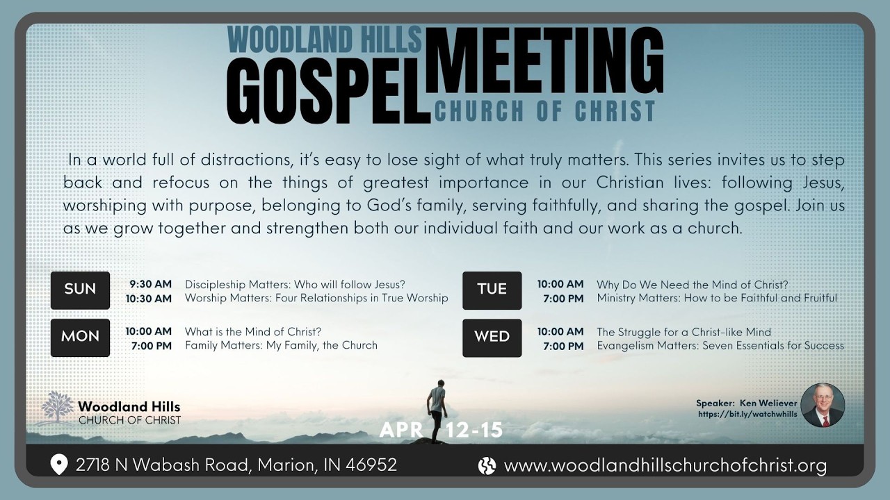 Step back. Refocus. Grow in faith. Discipleship Matters: Who Will Follow Jesus (Sun 9:30 AM Class)