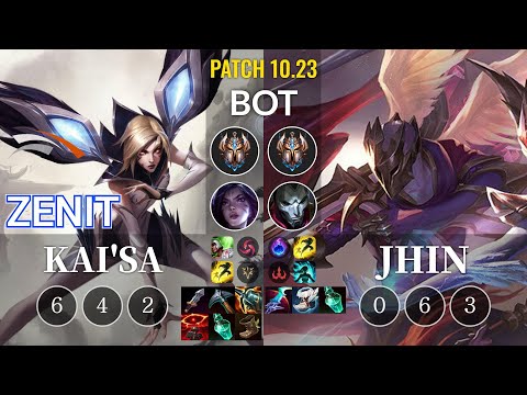 HLE Zenit Kai'Sa vs Jhin Bot - KR Patch 10.23