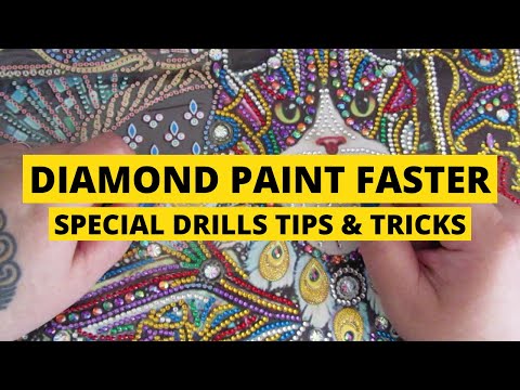 Diamond Painting Tips: Working With Special Drills | No Tweezers!