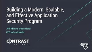 Download the video "Building A Modern, Scalable and Effective Application Security Program"