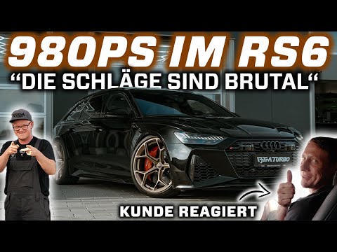 HE DIDN'T EXPECT THAT - 980 hp in the RS6 C8 TOO EXTREME? Exhaust system, downpipes, upgraded tur...