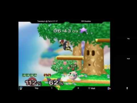 Tuesdays @ Taz's 2/7/17 - Yep (Marth, Puff) vs Brown Cavalier (Fox, Captain Falcon) - Losers Round 1