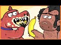 Eating Contest Stone Age Dudes Caveman Cartoon Ep 02