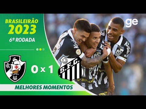 Gols e lances de Vasco da Gama x Santos