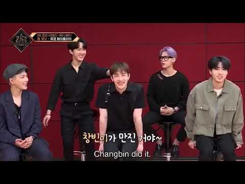 chan being all soft when minhyuk patted his head until changbin joined