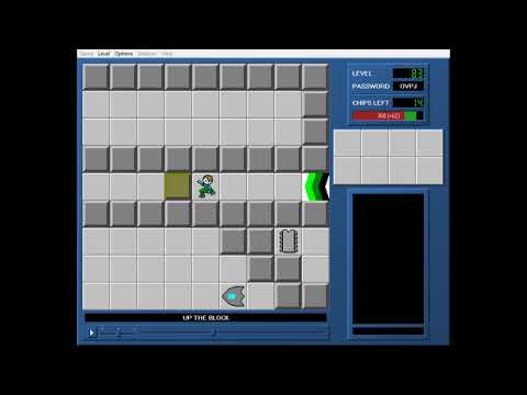 Chip's Challenge 1 Level 83 (Up the Block) - 298 seconds