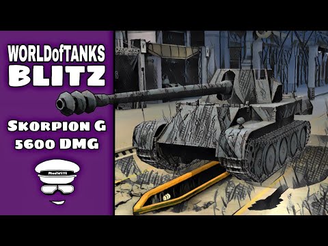 "Skorpion G - 5600 DMG (Manfakk777)" WoT Blitz