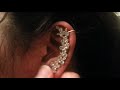 Boderier Earrings Crystal Cluster Top Ear Clip Ear Cuffs