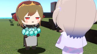 マイクラでカエラに出会った番長【轟はじめ/Kaela Kovalskia/ホロライブ切り抜き】【3Dアニメ】