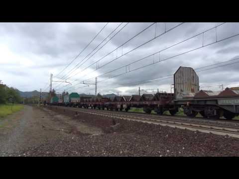 E.652-074 IN TRANSITO LENTO CON CARRI MERCI PER COILS A ARQUATA SCRIVIA. (AL) 4 - 6 - 2016