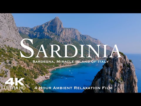 [4K] SARDINIA 2025 🇮🇹 Sardegna Drone Aerial-Miracle Island of Italy 🎹 4 Hour Ambient Relaxation Film