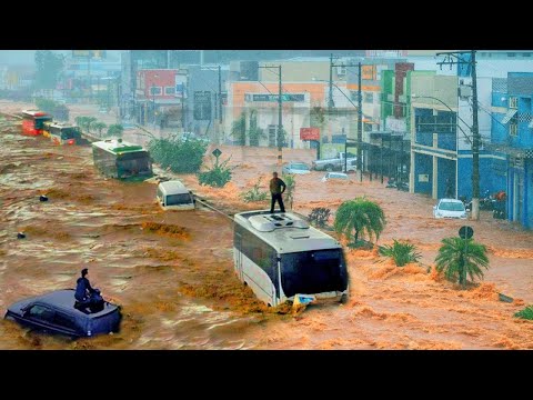 The streets have turned into rivers! Severe storm and flooding in Melilla, Spain