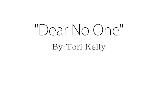 Dear No One Tori Kelly...