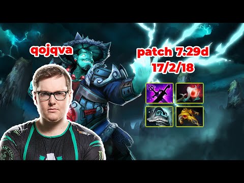 qojqva Storm Spirit Mid - DOTA 2 7.29d - MMR rank - Dota2 Gameplay [Learn To PRO dota2]