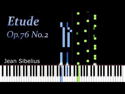 Etude Op. 76, No. 2 - Jean Sibelius | Piano Tutorial | Synthesia | How to play