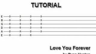 Love You Forever TUTORIAL / HOW TO PLAY by Ryan Huston