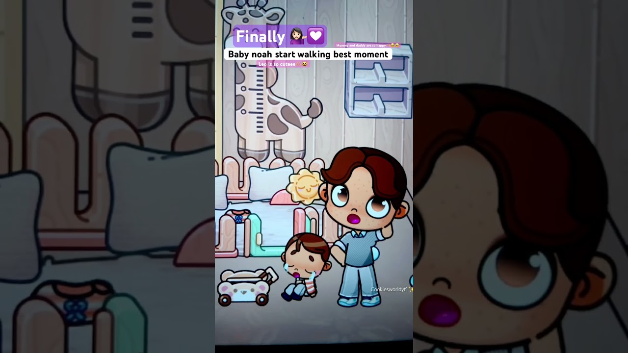 Baby noah start walking🥺#avatarworld #roleplay #viralshort #viral
