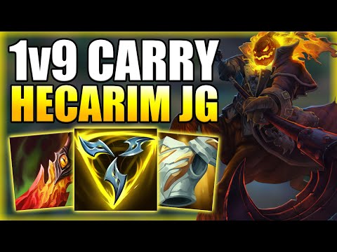 HOW TO 1v9 WITH HECARIM JUNGLE IN HIGH DIAMOND - Season 11 Hecarim Jungle Guide - League of Legends