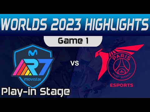 R7 vs PSG Highlights Game 1 Worlds Play-in Stage 2023 Movistar R7 vs PSG Talon by Onivia
