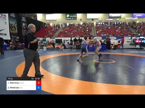2018 Marine Corps US Open/Senior Men's Freestyle 74 Quarters - Isaiah Martinez (TMWC) Vs. Jacen Pe