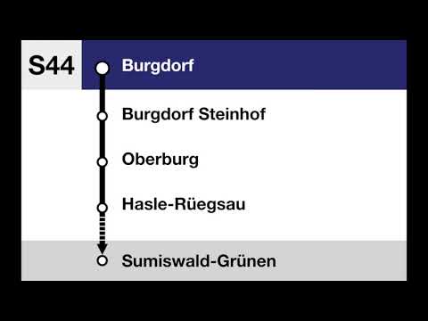 BLS Ansagen - S44 (Thun –)Bern – Burgdorf – Sumiswald-Grünen
