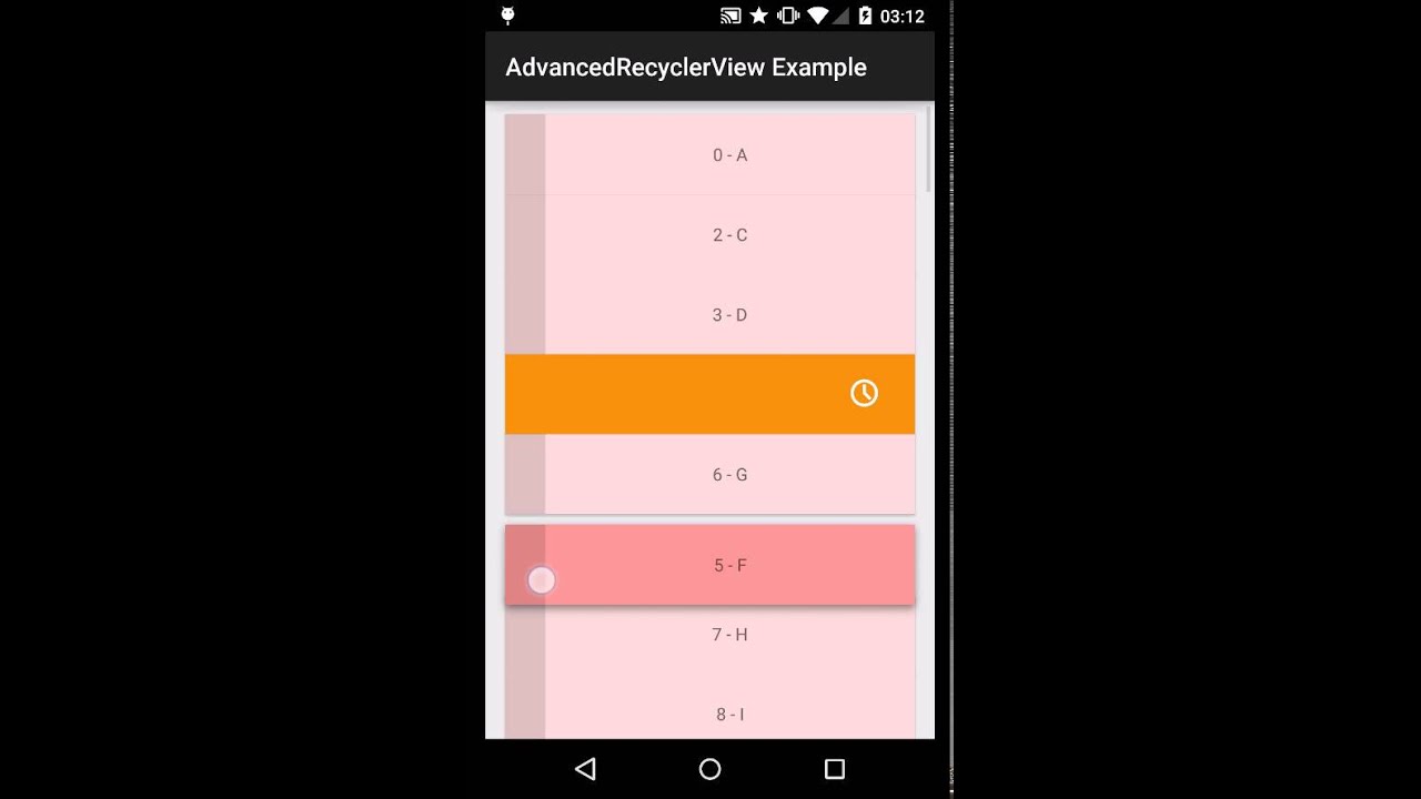 Advanced RecyclerView Demo (v0.5.0)