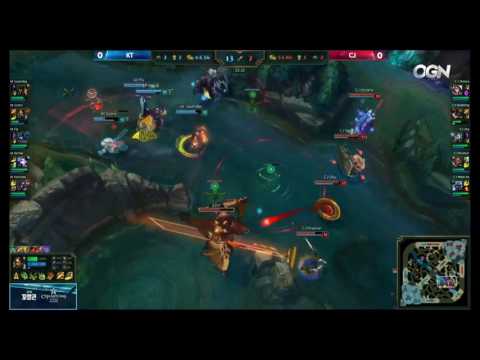 2016 2 19 KT vs CJ  Kramer路西恩 超神拉打4連殺