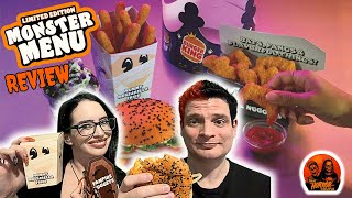 👻 We Tried The BURGER KING MONSTER MENU 👀🍔 Our Scary October Food Review! 🎃💀