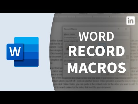 Wordチュートリアル - マクロを記録する (Word Tutorial - Record a macro)