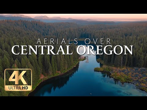 OREGON IN 4K | Central Oregon (Ultra HD) - Aerial Drone Views Over Forests, Mountains & Waterfalls