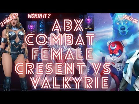 ABX COMBAT FEMALE PARALYZE SEASON - CRESENT SIRIUS REVIEW VS VALKYRIE RAGE CTP| Marvel Future Fight