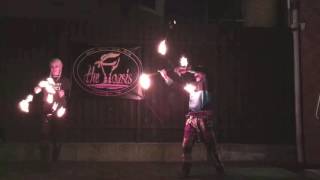 Fire fans vs double staff