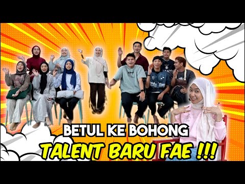 BETUL KE BOHONG TALENT BARU FAE !!! PECUL1K BAWA FAE PERGI OPEN HOUSE ???