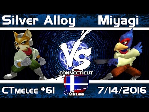 CTmelee #61 - Silver Alloy (Fox) vs. Miyagi (Fox) - Singles SSBM Tournament