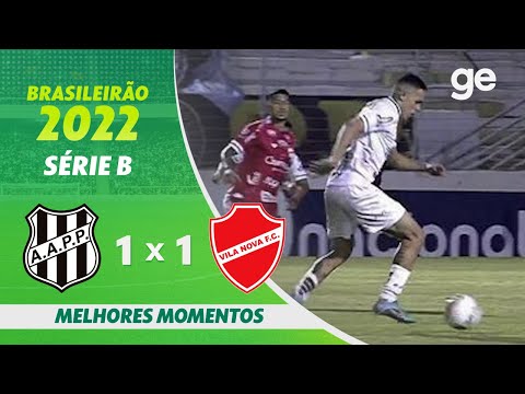 Gols e lances de Ponte Preta x Vila Nova-GO