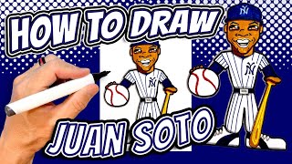 How to Draw Juan Soto for Kids - New York Yankees MLB Baseball Player
