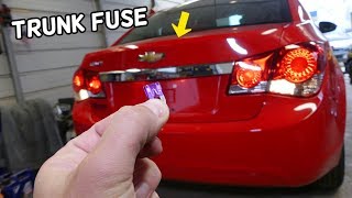 CHEVROLET CRUZE TRUNK DOES NOT OPEN. TRUNK FUSE LOCATION REPLACEMENT