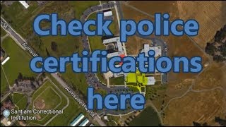 How to look up police certification for Oregon; DPSST; IRIS; also jurisdiction