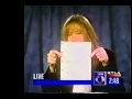 Carly Simon 1995 interview on KTLA TV singing JUST NOT TRUE a cappella