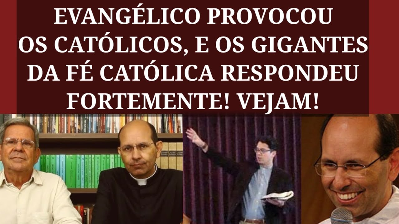 Evangélico Provocou Os Católicos, e os Gigantes Da Fé Católica Respondeu Fortemente.