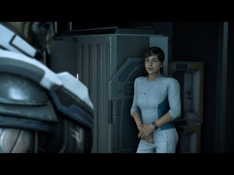 Sara Ryder flirts with Vetra (Mass Effect Andromeda)