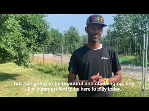 Philo Brathwaite in Järva DiscGolfPark, Stockholm