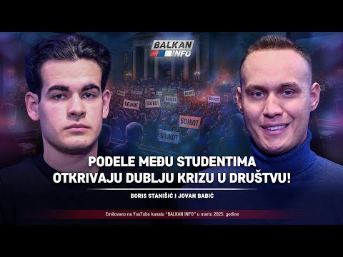 AKTUELNO: Stanišić i Babić – Podele među studentima otkrivaju dublju krizu u društvu! (27.3.2025)