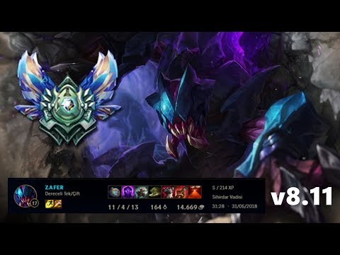 REK'SAI vs GRAVES - KDA 11/4/13 - Diamond III - Patch 8.11