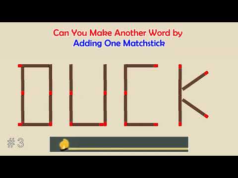 Can you make another word from the existing one? | Matchstick Word Puzzles #51 | Brain Teaser