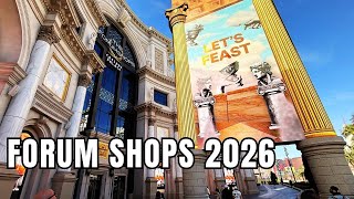 FULL TOUR! Caesars Palace Forum Shops In 2026 - Atlantis Show, F1 Arcade & More