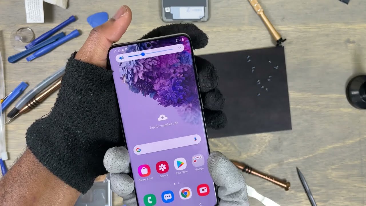 Watch video Samsung Galaxy S20 Plus screen replacement Now Samsung Galaxy S20 Plus screen replacement