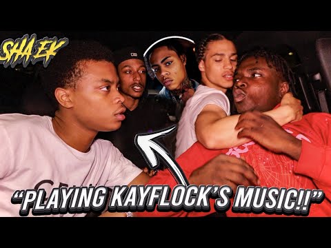 I PLAYED KAY FLOCK'S MUSIC IN FRONT OF SHA EK AND THIS HAPPENED...