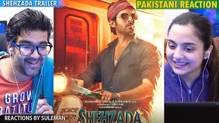 Pakistani Couple Reacts To Shehzada Trailer | Kartik Aaryan, Kriti Sanon | Rohit Dhawan