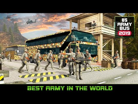 US Army Bus Driving Simulator 3D - Offroad Transport Soldiers Duty Driver - Android GamePlay